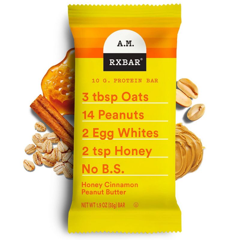 RXBAR A.M. Honey Cinnamon Peanut Butter - 5ct/9.7oz, 3 of 11