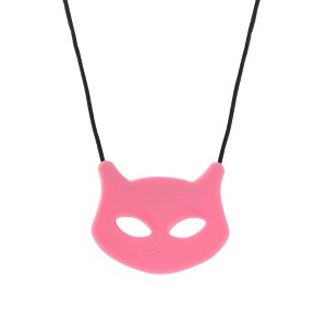Chewigem Chewable Cat Pendant, Pink - 1 of 4