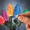 Sylvania Stay-Lit 2 Sets of 50 C9 Faceted LED Christmas Lights - Multicolor - 2 of 3