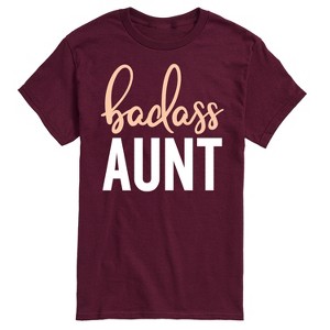 Men's - Instant Message - Badass Aunt Short Sleeve Graphic T-Shirt - 1 of 4