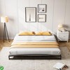 Metal Platform California King/King/Full Size Bed Frames 6 Inch Low Bed Frame w/ Arch Accent Sturdy Structure - 3 of 4
