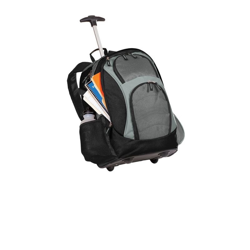 Port Authority Wheeled Backpack - Dark Grey/Black, 1 of 6