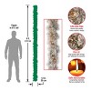 9' Prelit Snowy Bristle Pine Garland Clear Lights - National Tree Company - 4 of 4