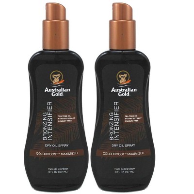 Australian Gold Intensifier Bronzing Dry Oil Spray 8 Ounce (Pack of 2)