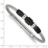 Black Bow Jewelry Stainless Steel & Black Plated Adjustable Bracelet, 8 to 8.75 Inch - 4 of 4