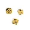 John Bead 100 Pieces 16mm Gold Craft Jingle Bells for Christmas Holiday Home Decorations Party Favors Supplies - 2 of 4