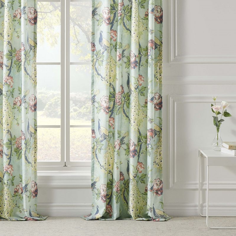 Pavona Enchanted Garden Curtain with Tie Backs 84" x 42" by Greenland Home Fashions, 4 of 5