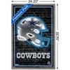 Trends International NFL Dallas Cowboys - Neon Helmet 23 Framed Wall Poster Prints - 3 of 4