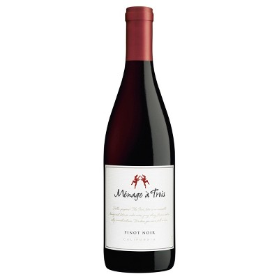 Ménage à Trois Pinot Noir Red Wine - 750ml Bottle