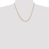 Black Bow Jewelry 1.3mm, 14k Yellow Gold, Solid Franco Chain Necklace - 2 of 4