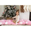 Butterfly Craze Butterfly Craze Floor Pillow Case, Mattress Bed Lounger Cover, Polka Pink, Queen Size - for Kids & Adults - 3 of 3