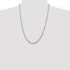 Black Bow Jewelry 3.75mm Sterling Silver Solid Loose Rope Chain Necklace - 3 of 4