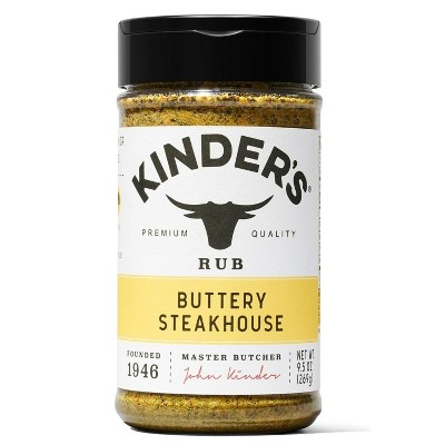 Kinder's Buttery Steakhouse Seasoning, 9.5 Ounce (Bulk Size)
