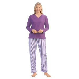 Collections Etc Striped 2-pc Pj Set - 1 of 4