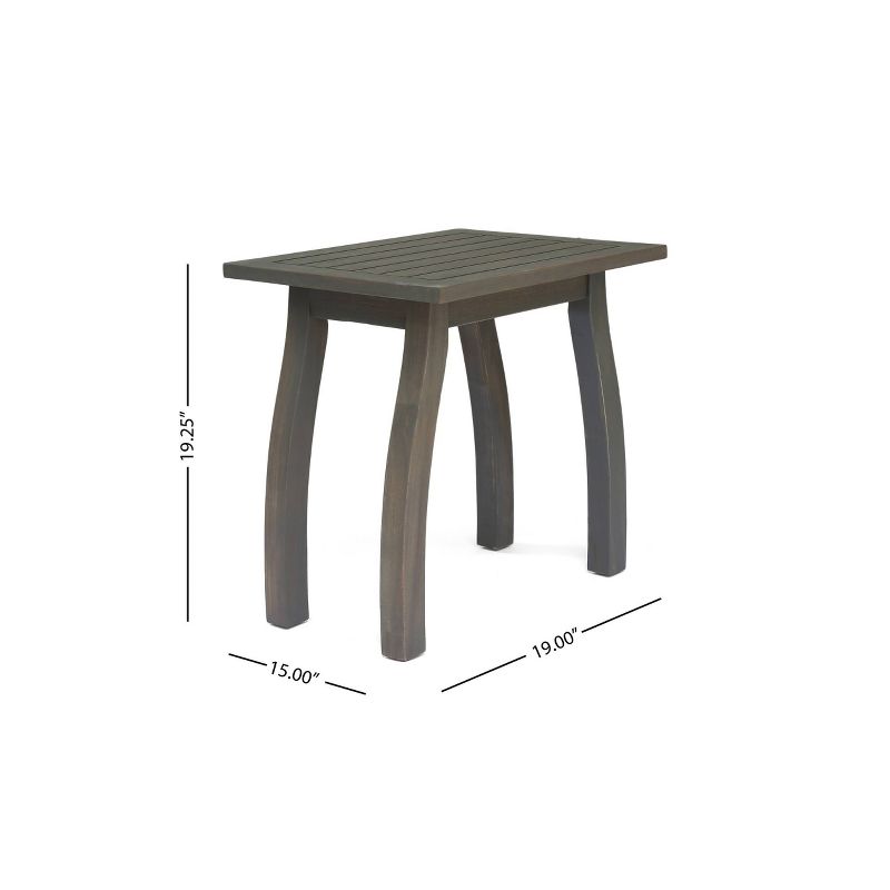 Selma Acacia Accent Table - Christopher Knight Home, 6 of 8