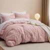 Queen Comforter Set -Bedsure 3Pcs Comforter Bedding Set with Intricate Solid Embroidery - 2 of 4
