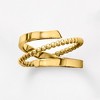 Ross-Simons Italian 14kt Yellow Gold Beaded Bypass Ring - 4 of 4