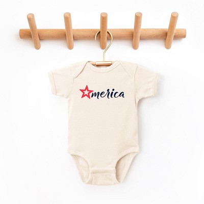 The Juniper Shop Merica Star Baby Bodysuit
