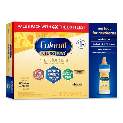 Enfamil NeuroPro Infant Formula Ready to Use Bottles - 24ct/2 fl oz Each