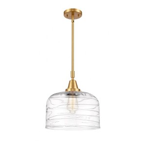 Bell - 1 Light Stem Hung Mini Pendant In Industrial Style-14.13 Inches Tall and 12 Inches Wide - 1 of 1