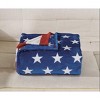 Noble House July 4th Stars & Stripes American Flag Ultra Lush Oversized Throw Blanket  (50" x 70") - 2 of 4