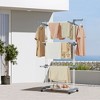 68.1 Inch Tall Foldable 4-Tier Clothes Drying Rack, Steel Rolling Laundry Dryer Stand Easy Assembly Laundry Rack for Indoor Outdoor Use - 3 of 4
