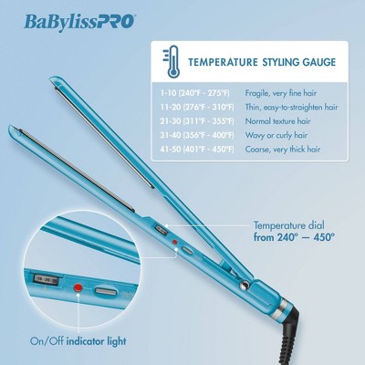 BaBylissPRO 2" Blue Nano Titanium Ceramic Flat Iron