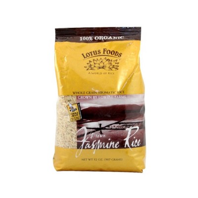 Lotus Foods Brown Jasmine Rice - 25 lb