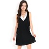 Anna-Kaci Women's Sleeveless V-Neck Waffle Knit A-Line Dress - 4 of 4