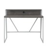 Fletcher 44"L x 23.75" Writing Desk in Weathered Wood/Nickel - Leick Furniture - 3 of 4