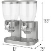 Dry Food Dispenser with Dual Control, Silver Indispensable Food Storage Container - 3 of 4