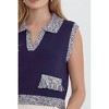 Women's Collared Sleeveless Top - entro - image 4 of 4