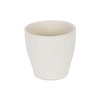 Cheung's Currula Tapered Vertical Bar Pattern Ceramic Pot - Small - White - 3 of 3