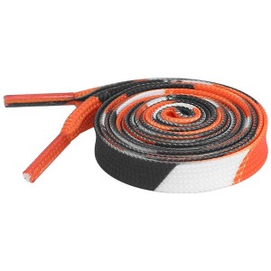 INSPIRE CHIC Splicing Printing Flat Fun Color Pattern Shoelaces for Sneakers Athletic Running Shoes 1 Pair - 1 of 4