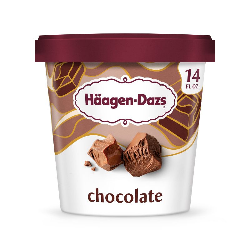 Haagen-Dazs Chocolate Ice Cream - 14oz, 1 of 8