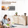 Karl Home 6-Drawer Natural MDF (Medium-Density Fiberboard) 57.09in. W Chest of Drawer - 4 of 4