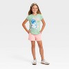Girls' Lilo & Stitch 'Not A Morning Alien' Short Sleeve Graphic T-Shirt - Green - 4 of 4