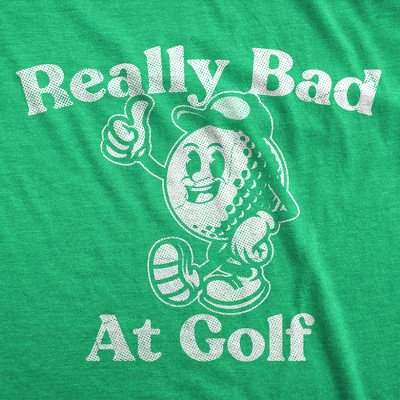 Мужские футболки Crazy Dog T-Shirts, Inc. Mens Funny T Shirts Really Bad At Golf Sarcastic Golfer Graphic Novelty Tee for Men - Crazy Dog Men's T Shirt For Golfers Green L — фото 2