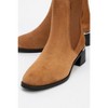 Neiva Cognac Brown Suede Leather Chelsea Boot (Women) | Forever & Always Shoes - 3 of 4