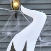 Whisen Halloween Inflatable Outdoor Decoration Ghost with Pumpkin, Blow Up LED Yard Decor, Waterproof - White - 3 of 4
