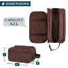 PAVILIA Toiletry Bag for Men, Travel Pouch Essentials Shaving Dopp Kit, Water Resistant Organizer Case Accessories - 2 of 4