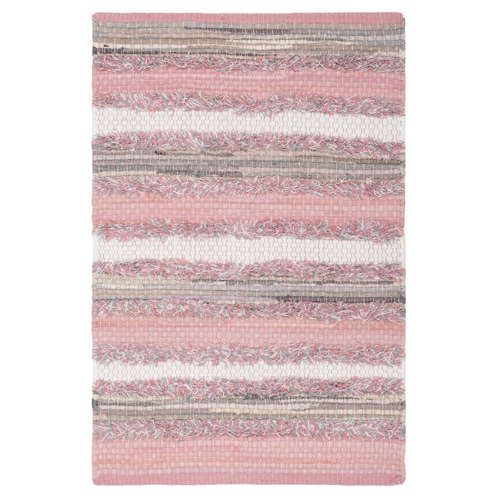 Pink Stripe Woven Accent Rug 3'x5' - Safavieh