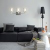 Costway 3-Light Wall Sconce Modern Bathroom Vanity Light Fixtures w/ Clear Glass Shade - 4 of 4