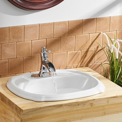 Polished Chrome Single-Handle Waterfall Bathroom Faucet