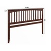 AFI Furnishings Mission King Headboard with Turbo Charger in Walnut - 4 of 4