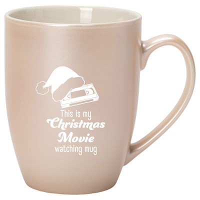 Elanze Designs This Is My Christmas Movie Watching Mug Precious Pearl 10 ounce New Bone China Coffee Cup Mug