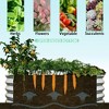 NAYSAYE Planter Raised Garden Bed Kit Galvanized Metal Planter Raised Bed Easy Assembly Rust Resistant for Outdoor Garden, Silver, 48"*24"*12" - 4 of 4