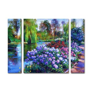 Trademark Fine Art-David Lloyd Glover 'Promise of Spring' Multi Panel Art Set Large - 1 of 3