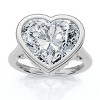 Pompeii3 Diamond Engagement Wedding Ring Set - 3 of 4