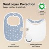 KeaBabies 8pk Organic Baby Bibs for Boy, Baby Drool Bib for Baby Boys and Girls, Newborn Teething Bibs - 2 of 4